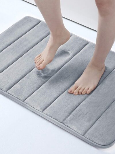 Tapis de bain 40 x 50 cm gris