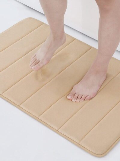 Tapis de bain 40 x 50 cm beige