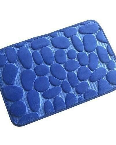 Tapis de bain bleu