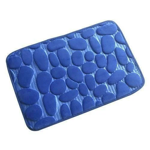 Tapis de bain bleu