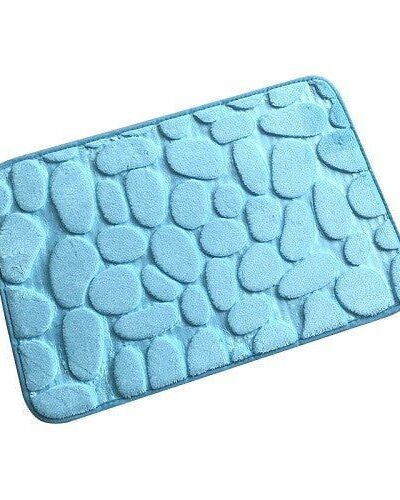 Tapis de bain bleu